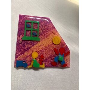 Lucinda Little People pin playing‎ ball outside house